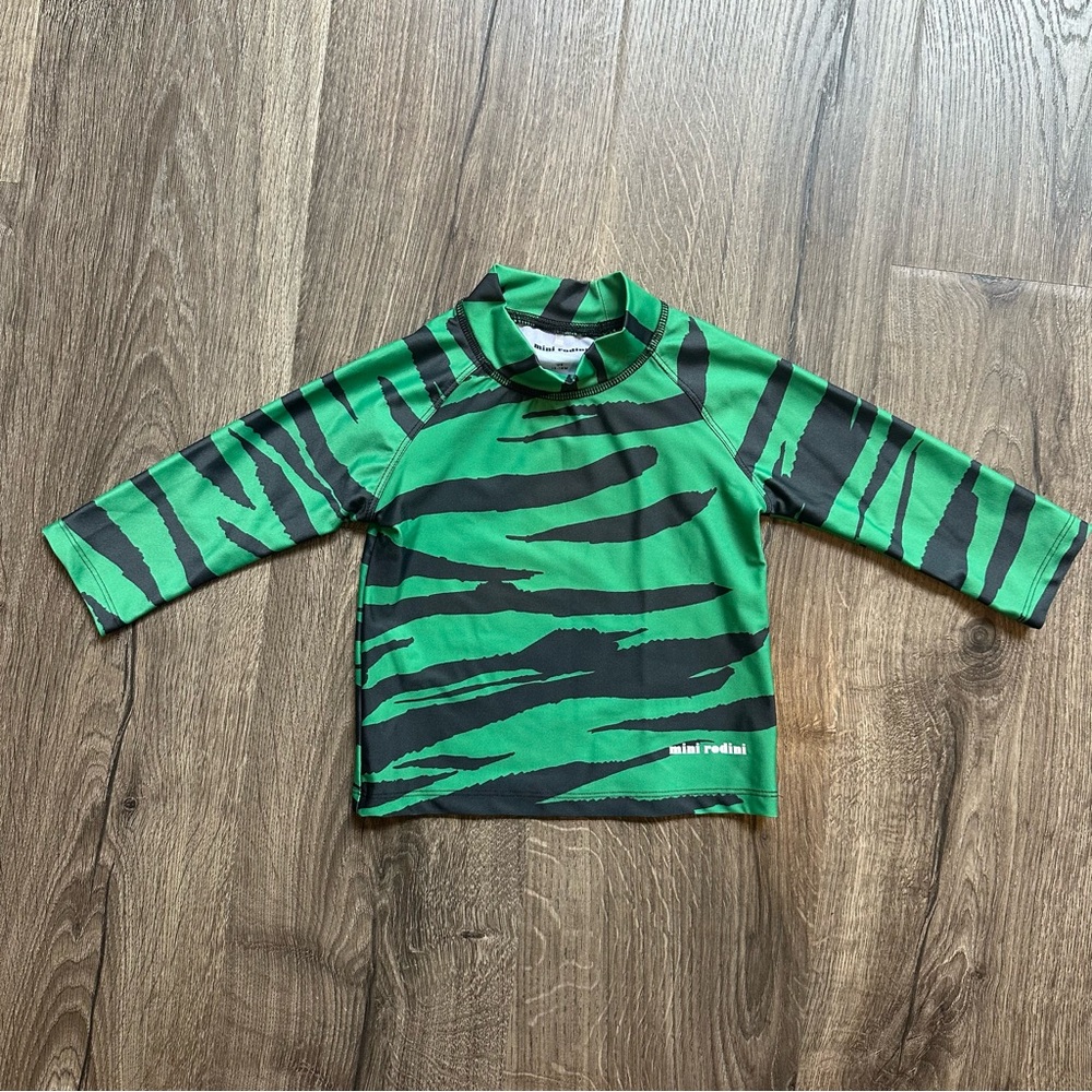 MINI RODINI rash guard swim sun protective top 12-18 Months 80/86 UPF50+